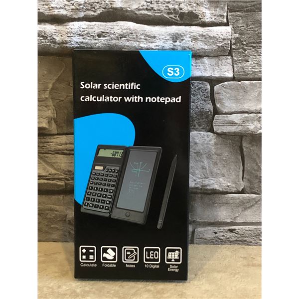 Solar Scientific Calculator With Notepad Foldable S3