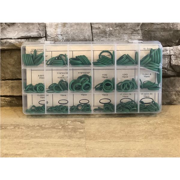 270 Pcs Green O-Ring Assortment