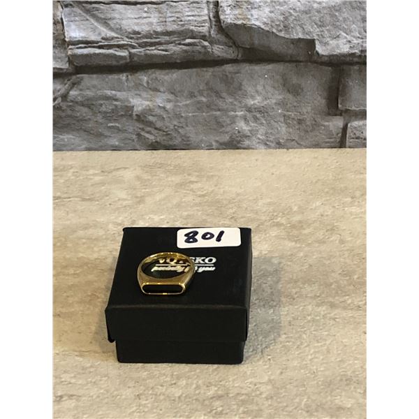 Gold And Black Colour Ring