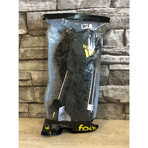 Youth Adidas Foot Ball - Hard Shield with Attached Ankle Sock - Youth Size Large