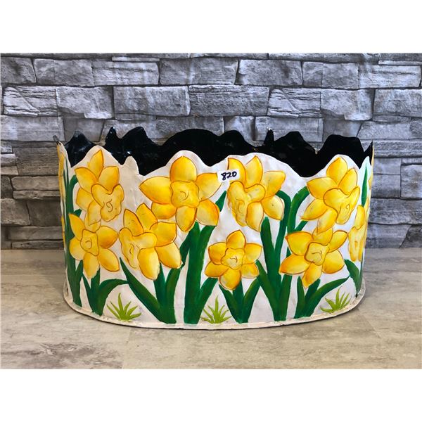 Hand Painted Decorative Planter Box - 17"L x 8"W x 9"H