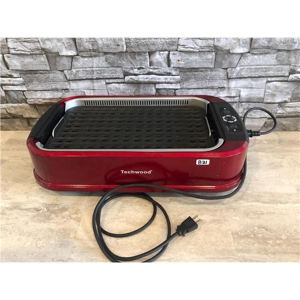 Techwood Indoor Smokeless Electric Grill 1500W  - No Lid - 18.11" x 13.39" x 5.91"
