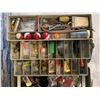 Image 5 : Large Vintage Tackle Box - Jam Packed With Vintage Fishing Gear