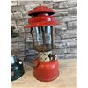 Image 4 : Lot of 3 Lamps - Coleman 288 Kerosene Lamp - Red Coleman Lamp & Candle Lamp Enclosed In Glass