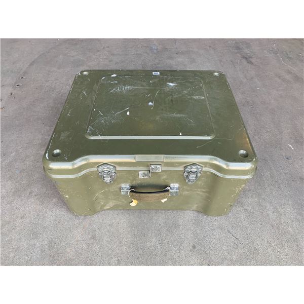 Olive-Drab Plastic Military Storage Box ( Barrack Box )