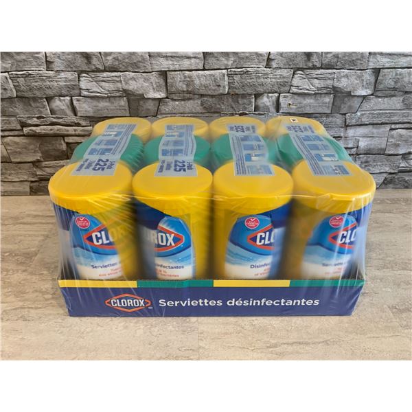 12-Pack Clorox Disinfecting Wipes - Each Tub has (2x Crisp Lemon, 1x Fresh Scent)- NEW