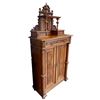 Image 3 : Beautiful Vintage 2pc Wooden Double Pillar Cabinet