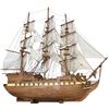 Image 1 : Vintage Hand Made & Painted Wooden Model Ship