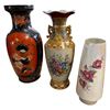 Image 1 : 3x Vintage Floral Themed Porcelain Vases(1x Royal Winton)