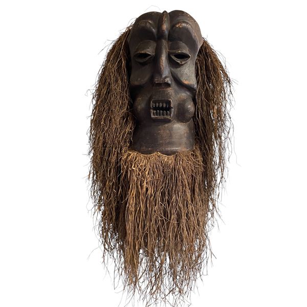 Vintage Hand Carved African Mask