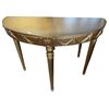 Image 1 : Vintage Gold Console Table With Draped Curtain Details
