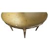 Image 2 : Vintage Gold Console Table With Draped Curtain Details