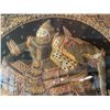 Image 2 : Vintage South Asian Warrior Of Elephant Back Tapestry In Frame