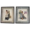 Image 1 : 2x Vintage Original Oil Paintings Inspired By A Versace Advertisement @ Sinclair Center