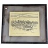 Image 1 : 1976 Frank Lewis "Townsite Of Granville From The Waterfront In 1884" Sketch Drawing