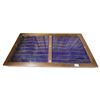 Image 1 : Vintage Purple Velvet Lined Showcase (8 Sections Per Drawer)