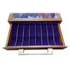 Image 2 : Vintage Purple Velvet Lined Showcase (8 Sections Per Drawer)