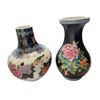 Image 1 : 2x Vintage Asian Floral Themed Porcelain Vases
