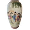 Image 3 : Vintage Asian Painted Porcelain Vase