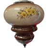 Image 3 : Vintage Hanging Electric Oil Lamp With Hand Painted Floral Details