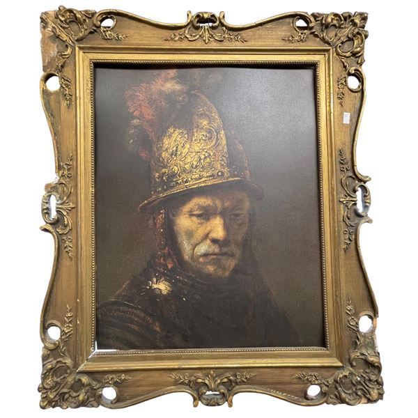 Vintage Framed Don Quijote Print