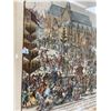 Image 3 : 1686 Bruxelles Grand Sablon Hand Painted Paper Etching Print