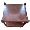 Image 2 : Vintage 4 Post Side Table With Pullout Drawer & Storage Drawer