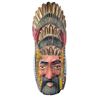 Image 1 : Vintage South Asian Hand Painted & Carved Mask