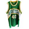 Image 1 : Shawn Kemp Autographed Seattle Supersonics Jersey With Beckett COA Size XL