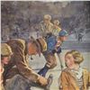 Image 2 : Vintage Swing Picture Frame With Deco Public Skating Scene