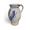 Image 1 : Antique Hand Painted Stoneware Pitcher Marked 3I