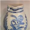 Image 3 : Antique Hand Painted Stoneware Pitcher Marked 3I