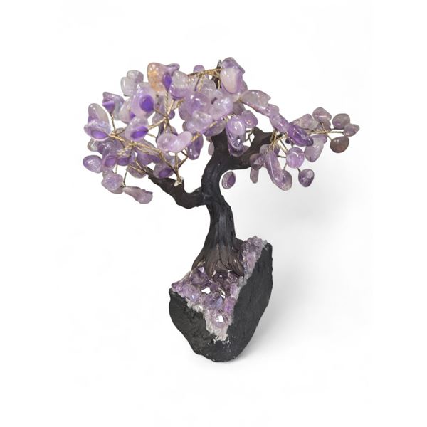 Amethyst Geode Bonsai Tree