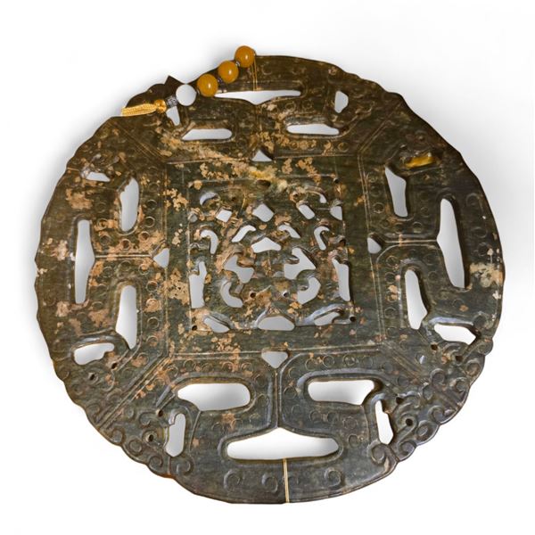 Vintage Asian Stone Wall Hanger