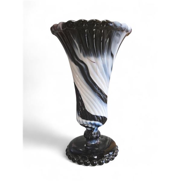 Vintage Westmoreland Amethyst Slag Glass Vase