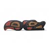 Image 1 : Vintage Stevie Charlie Signed First Nations Hand Carved & Painted Plaque