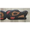 Image 2 : Vintage Stevie Charlie Signed First Nations Hand Carved & Painted Plaque