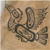 Image 2 : Vintage First Nations Hand Made Deer Hide Thunderbird & Tasselled Detailed Pouch
