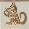 Image 2 : Vintage Bill Reid Haida Wolf "Ghuuts" Copper Art