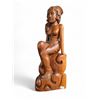 Image 1 : Vintage Carved Wooden Topless Woman Statue