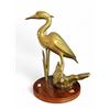 Image 1 : Vintage Brass Crane Statue