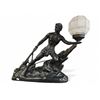 Image 1 : Vintage Art Deco Style Rope Pulling Man Table Lamp