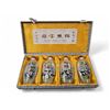 Image 1 : Set Of 4x Vintage Precious Panda Of China Reverse Painted Snuff Bottles