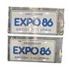 Image 1 : 2x Vintage Vancouver B.C. Expo 86 License Plates