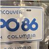 Image 2 : 2x Vintage Vancouver B.C. Expo 86 License Plates