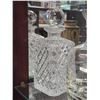 Image 2 : 2x Vintage Decanters: Crystal & Artist Signed Glass