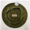Image 2 : 2x Vintage Beret Hats: Eulan & Fleur De Lis With Military Badge