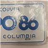 Image 2 : 2x Vintage Vancouver B.C. Expo 86 License Plates