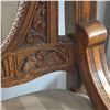Image 4 : Vintage Press Back Ladies Slipper Chair ON Castor Wheels