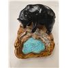 Image 2 : 2x Vintage Smokers Collectibles: Black Bear Ashtray & Horse Head Lighter